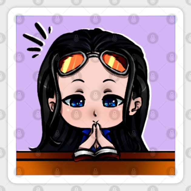 one piece - nico robin Sticker by Anet Garol